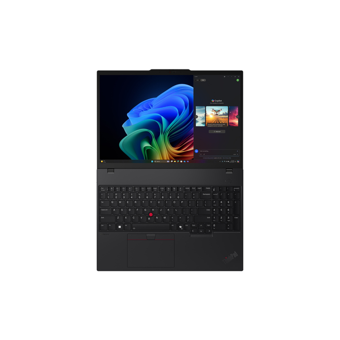Lenovo ThinkPad T16 Gen 4 (AMD) Copilot+ PC AMD Ryzen AI 7 350 Ordinateur portable 40,6 cm (16") WUXGA 32 Go DDR5-SDRAM 1 To SSD Wi-Fi 7 (802.11be) Windows 11 Pro Français Noir