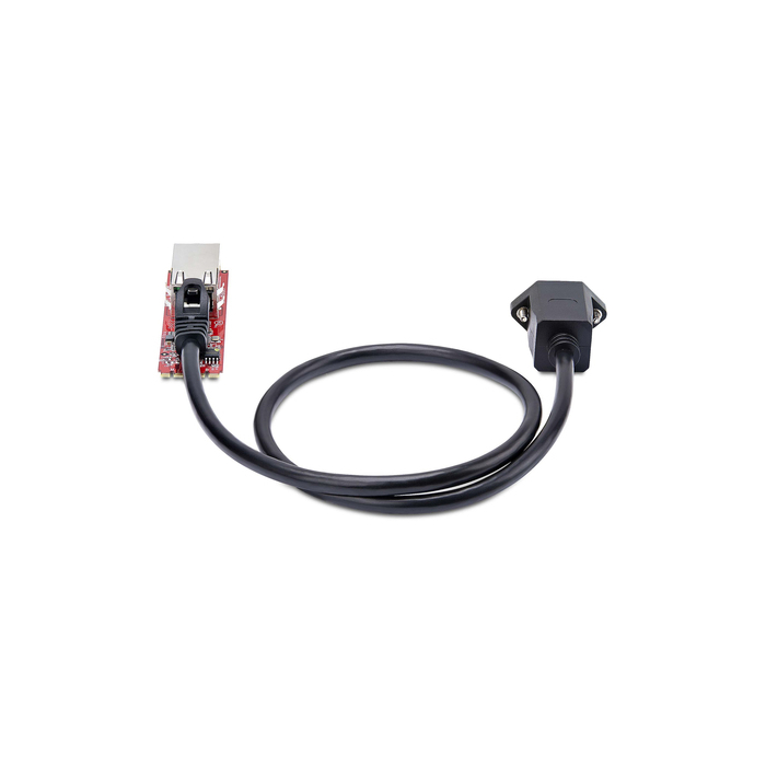 StarTech.com Carte Réseau M.2 2280 à 1 Port 2.5 GbE, Vitesses Multi-Gigabit (2.5G/1G/100M/10M), NIC NBASE-T (802.3bz), Clé M.2 B+M, Interface PCIe Ethernet, Pour SFF/PC de Bureau