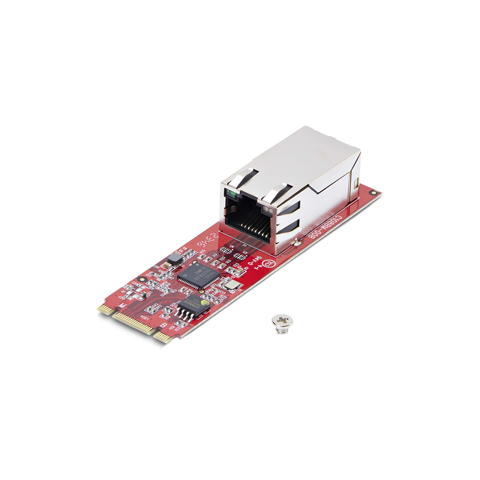 StarTech.com Carte Réseau M.2 2280 à 1 Port 2.5 GbE, Vitesses Multi-Gigabit (2.5G/1G/100M/10M), NIC NBASE-T (802.3bz), Clé M.2 B+M, Interface PCIe Ethernet, Pour SFF/PC de Bureau