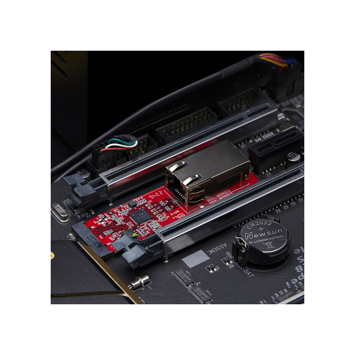 StarTech.com Carte Réseau M.2 2280 à 1 Port 2.5 GbE, Vitesses Multi-Gigabit (2.5G/1G/100M/10M), NIC NBASE-T (802.3bz), Clé M.2 B+M, Interface PCIe Ethernet, Pour SFF/PC de Bureau
