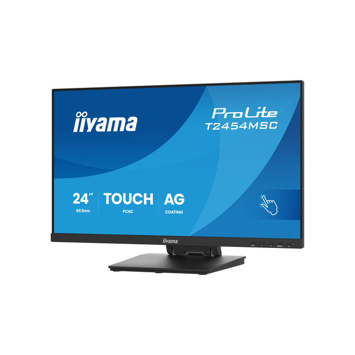 iiyama ProLite T2454MSC-B3AG écran plat de PC 60,5 cm (23.8") 1920 x 1080 pixels Full HD LED Écran tactile Multi-utilisateur Noir