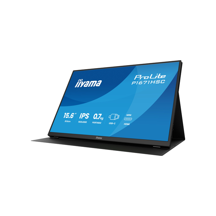 iiyama ProLite P1671HSC-B1 écran plat de PC 39,6 cm (15.6") 1920 x 1080 pixels Full HD LED Noir