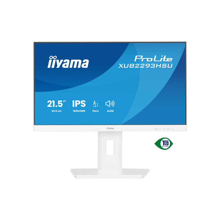 iiyama ProLite XUB2293HSU-W7 écran plat de PC 54,6 cm (21.5") 1920 x 1080 pixels Full HD LED Blanc