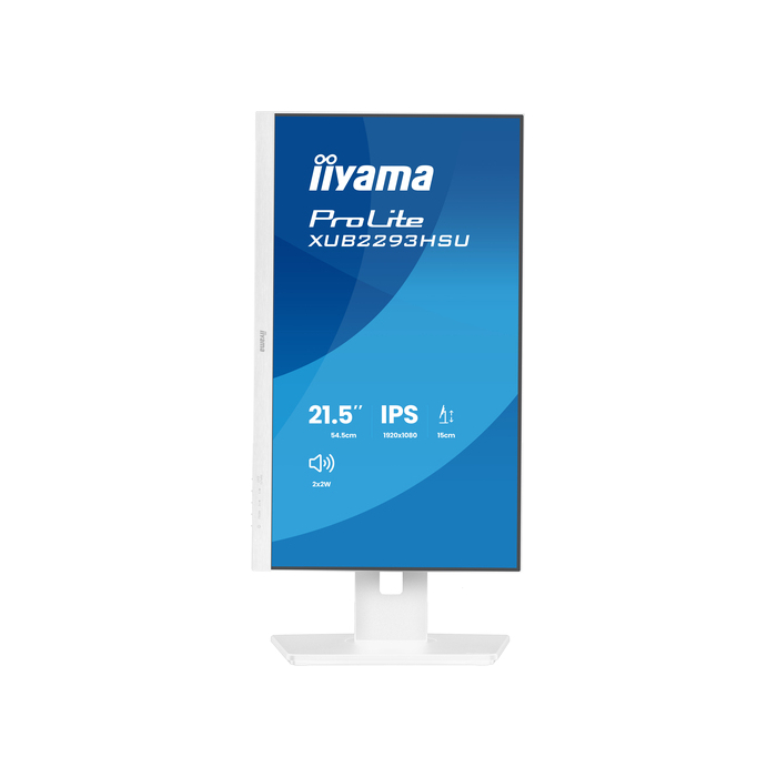 iiyama ProLite XUB2293HSU-W7 écran plat de PC 54,6 cm (21.5") 1920 x 1080 pixels Full HD LED Blanc