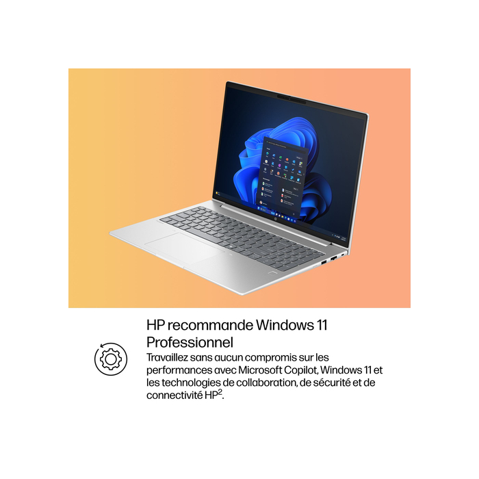 HP ProBook 4 G1i 16 inch Notebook AI PC Ordinateur portable 1 To SSD Wi-Fi 7 (802.11be) Windows 11 Pro