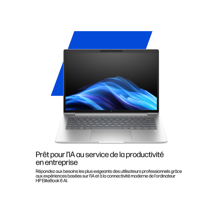 HP EliteBook 6 G1i 16 AI Intel Core Ultra 7 255U - 512GB SSD 16GB - 1920 x 1200 - Aluminium argent - W11P