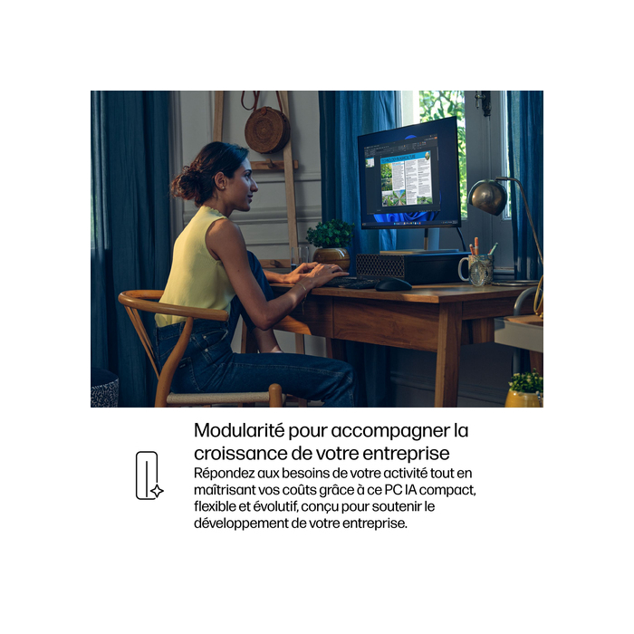 HP ProDesk 4 SFF G1i Desktop AI PC Intel Core Ultra 7 265 16 Go DDR5-SDRAM 512 Go SSD Windows 11 Pro Noir