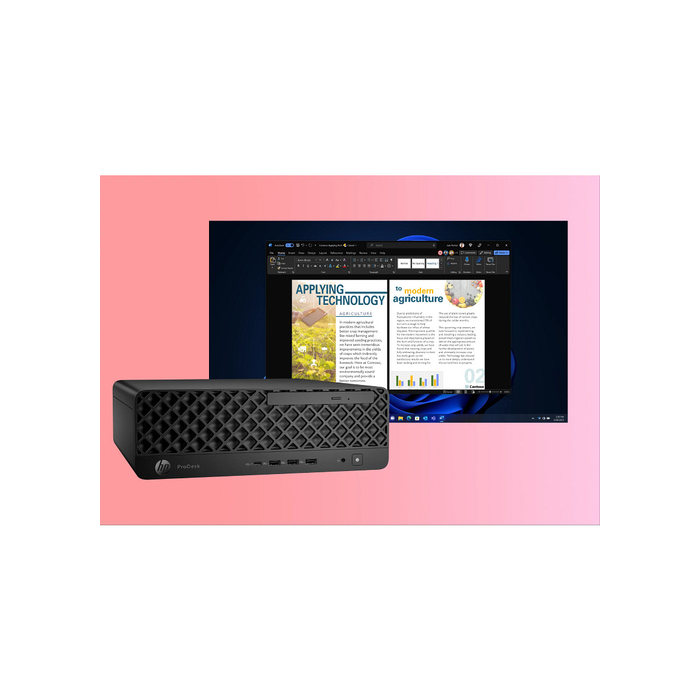 HP ProDesk 4 SFF G1i Desktop AI PC Intel Core Ultra 7 265 16 Go DDR5-SDRAM 512 Go SSD Windows 11 Pro Noir