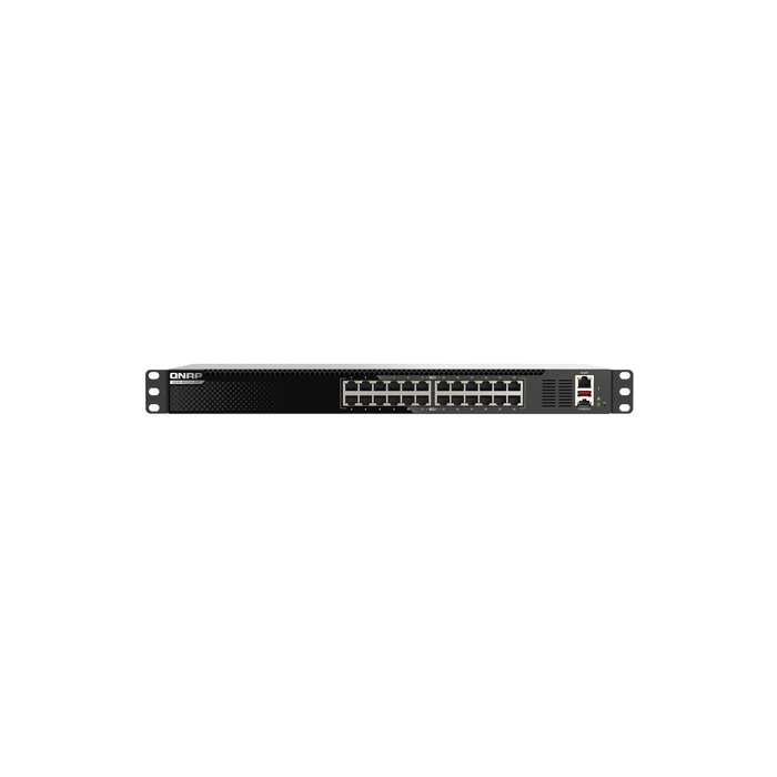 QNAP QSW-M3224-24T commutateur réseau Géré L3 10G Ethernet (100/1000/10000) 1U Noir, Argent