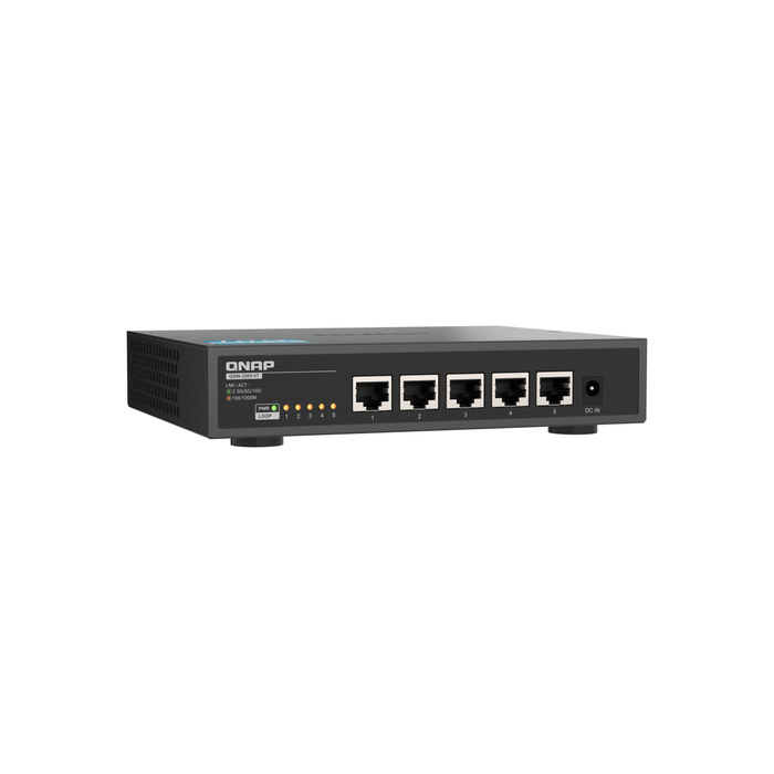 QNAP QSW-3205-5T commutateur réseau Non-géré 10G Ethernet (100/1000/10000) Bureau Noir