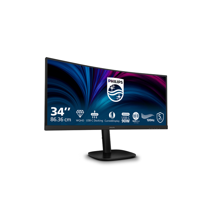 Philips 3000 series 34B2U3600C/00  34" 3440 x 1440 pixels Wide Quad HD LCD Noir