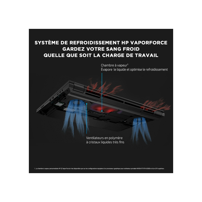 HP ZBook Fury 15.6 G8 Station de travail mobile 15,6" Full HD 11e génération de processeurs Intel Core i9 32 Go DDR4-SDRAM 1000 Go SSD NVIDIA RTX A3000 Wi-Fi 6 Windows 10 Pro Gris