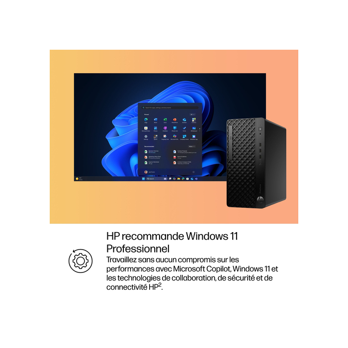 HP ProDesk 4 Tower G1i Desktop AI U7-265 CORE ULTRA7 265 1TB 32GB Windows 11 Pro Noir