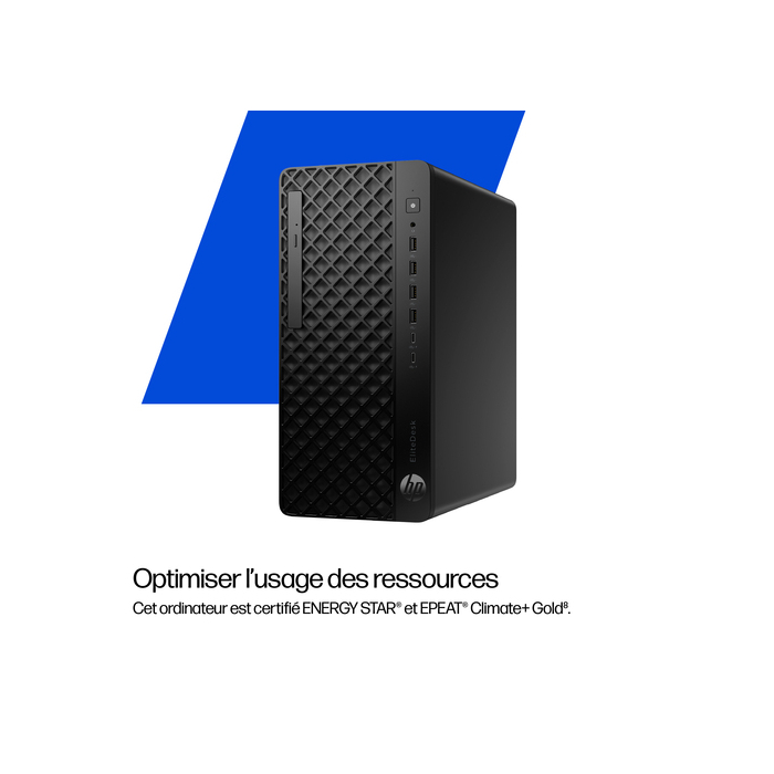 HP EliteDesk 8 SFF G1i Desktop AI PC Wolf Pro Security Edition 1 To SSD Windows 11 Pro Noir