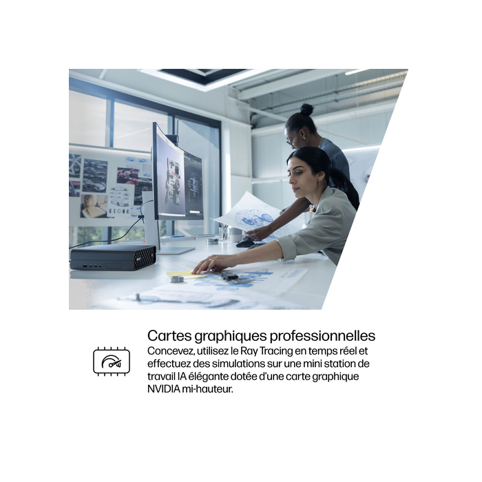 HP Z2 Mini G1i Workstation Desktop PC Intel Core Ultra 7 265 16 Go DDR5-SDRAM Windows 11 Pro Mini PC Station de travail AI PC, AI Workstation Noir