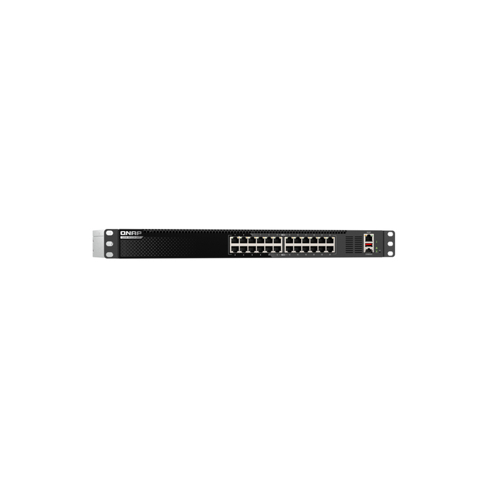 QNAP QSW-M3224-24T commutateur réseau Géré L3 10G Ethernet (100/1000/10000) 1U Noir, Argent