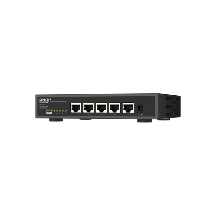 QNAP QSW-3205-5T commutateur réseau Non-géré 10G Ethernet (100/1000/10000) Bureau Noir