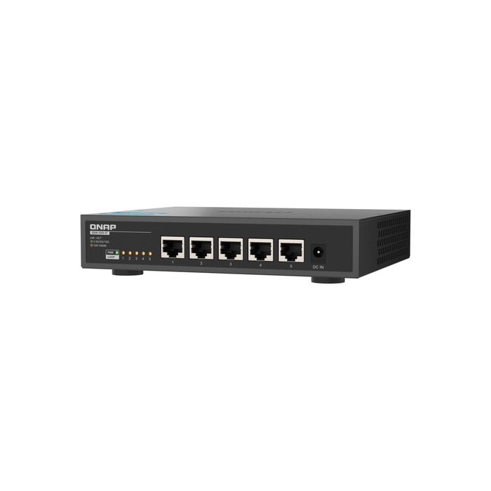 QNAP QSW-3205-5T commutateur réseau Non-géré 10G Ethernet (100/1000/10000) Bureau Noir