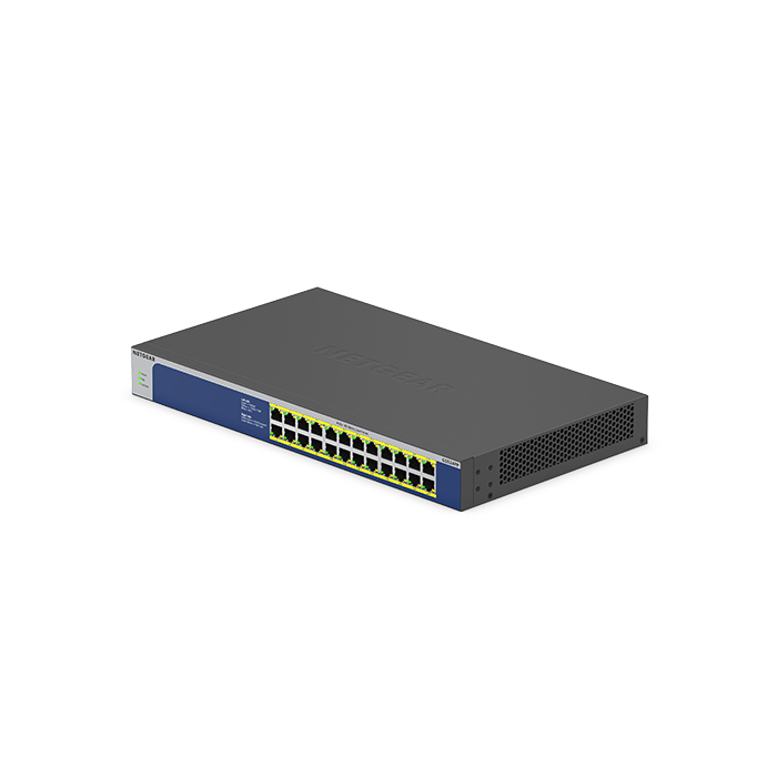 NETGEAR GS524PP Non-géré Gigabit Ethernet (10/100/1000) Connexion Ethernet, supportant l'alimentation via ce port (PoE) Gris