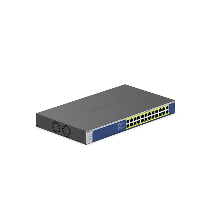 NETGEAR GS524PP Non-géré Gigabit Ethernet (10/100/1000) Connexion Ethernet, supportant l'alimentation via ce port (PoE) Gris