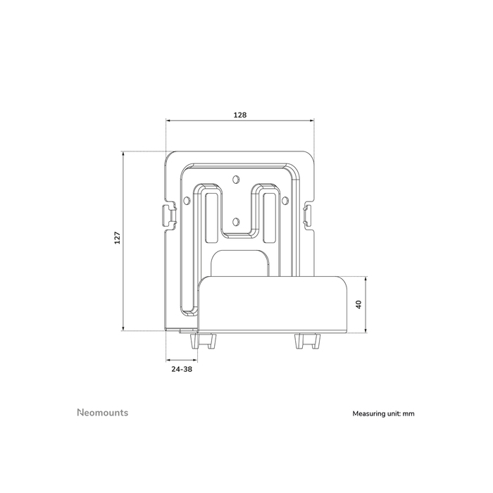 NEOMOUNTS PRODUCTS EUR Neomounts AWL-440BL Support pour lecteur multimédia - universel