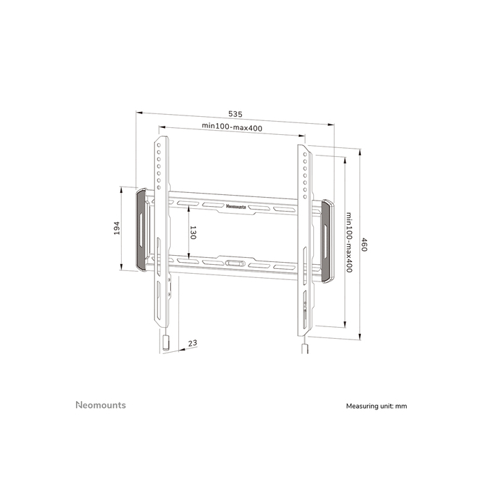 NEOMOUNTS PRODUCTS EUR Neomounts WL30-550BL14 Support pour écran mural 40-75" - ultra-plat - installation facile