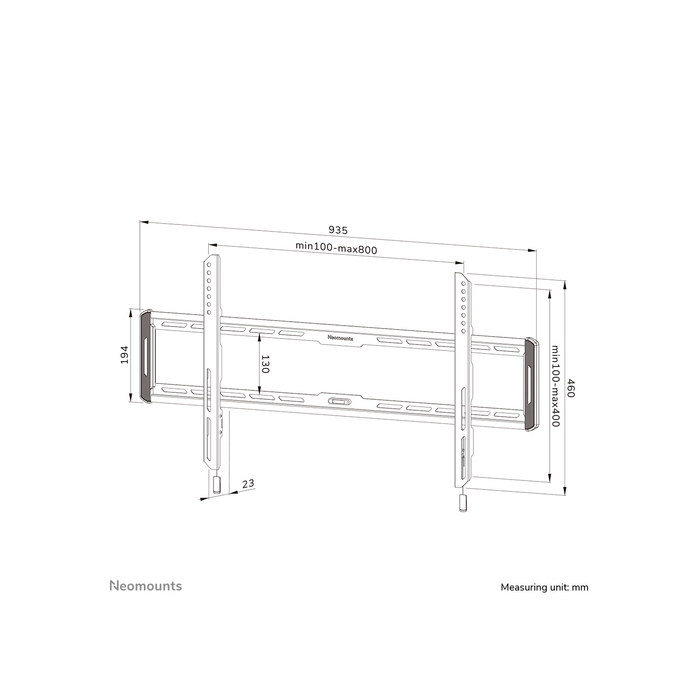 NEOMOUNTS PRODUCTS EUR Neomounts WL30-550BL18 Support pour écran mural 43-86" - ultra-plat - installation facile