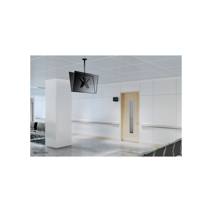 NEOMOUNTS PRODUCTS EUR Neomounts FPMA-C340DBLACK Support de plafond pour écran de 32-75" - h106-156 cm