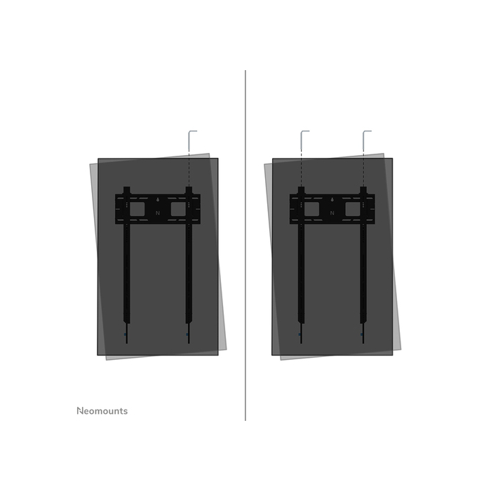 NEOMOUNTS PRODUCTS EUR Neomounts WL30-750BL18P Support mural fixe pour écran 50-98" - verrouillable - portrait - installation rapide - TÜV