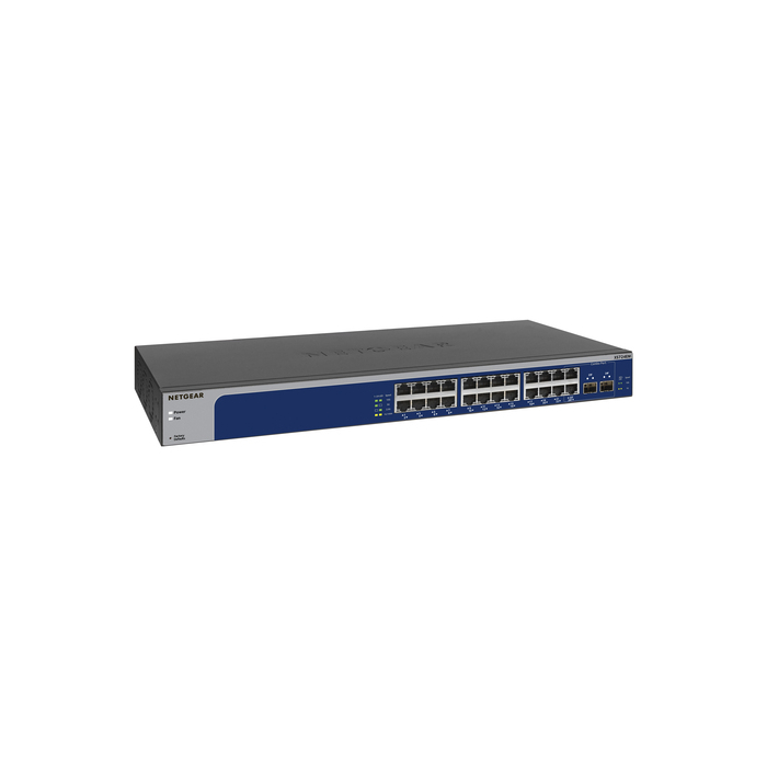 NETGEAR XS724EM Géré L2 10G Ethernet (100/1000/10000) 1U Bleu, Gris
