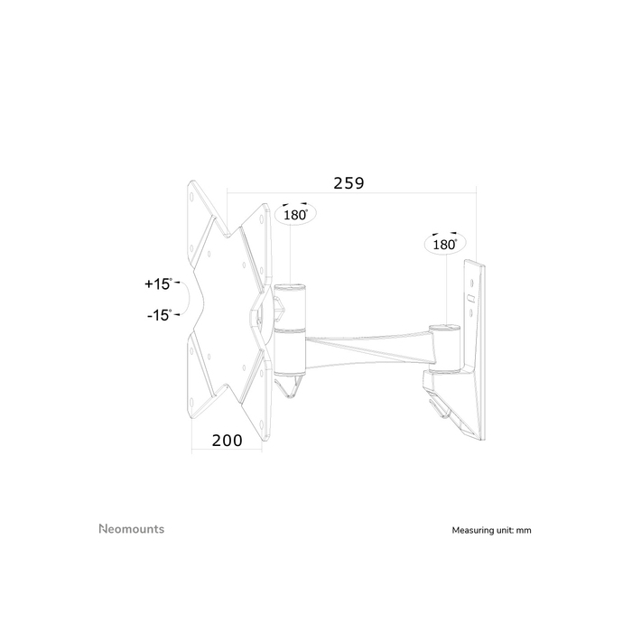 NEOMOUNTS PRODUCTS EUR Neomounts FPMA-W825 Support d'écran mural 10-40" - orientable