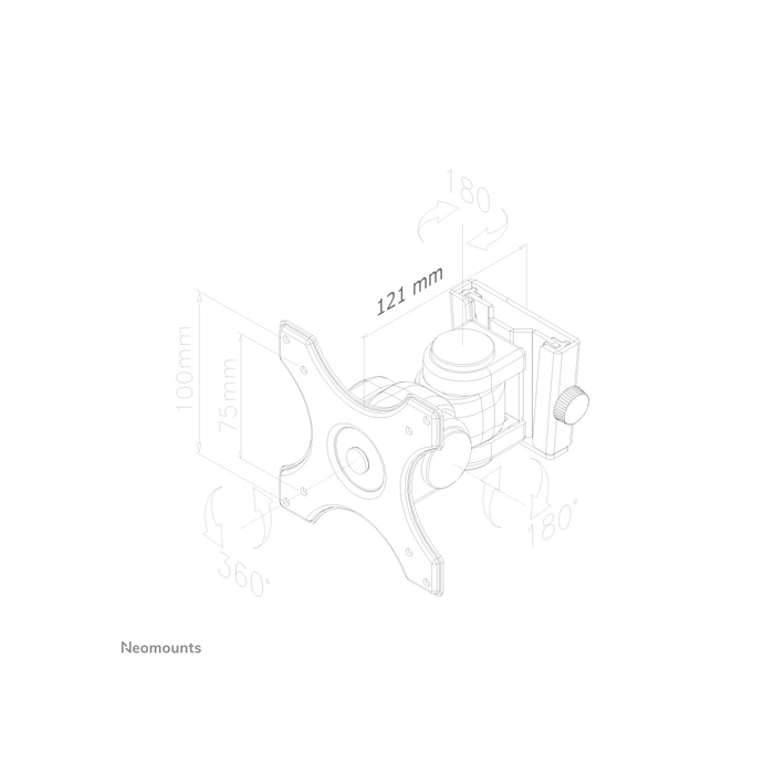NEOMOUNTS PRODUCTS EUR Neomounts FPMA-W250BLACK Support pour écran mural 10-30" - orientable