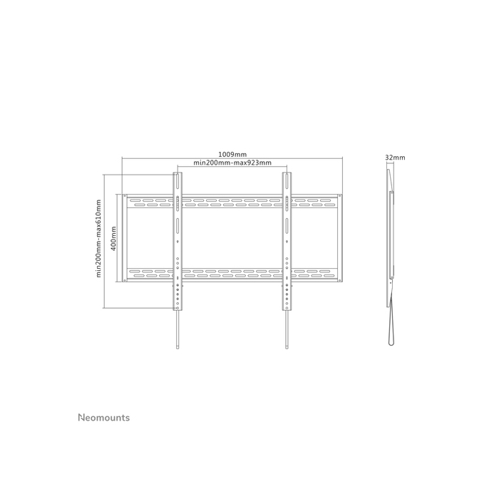 NEOMOUNTS PRODUCTS EUR Neomounts LFD-W1000 Support pour écran mural 60-100" - fixe