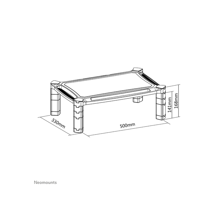 NEOMOUNTS PRODUCTS EUR Neomounts NSMONITOR20 Réhausseur d'écran/ordinateur portable - ajustement en hauteur - universel