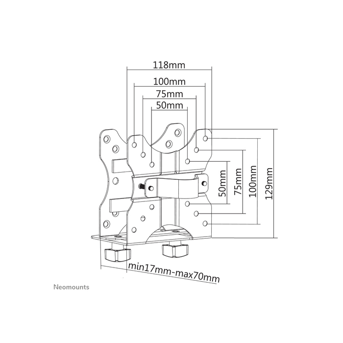 NEOMOUNTS PRODUCTS EUR Neomounts NM-TC100BLACK Support pour mini PC - max 5 kg - universel