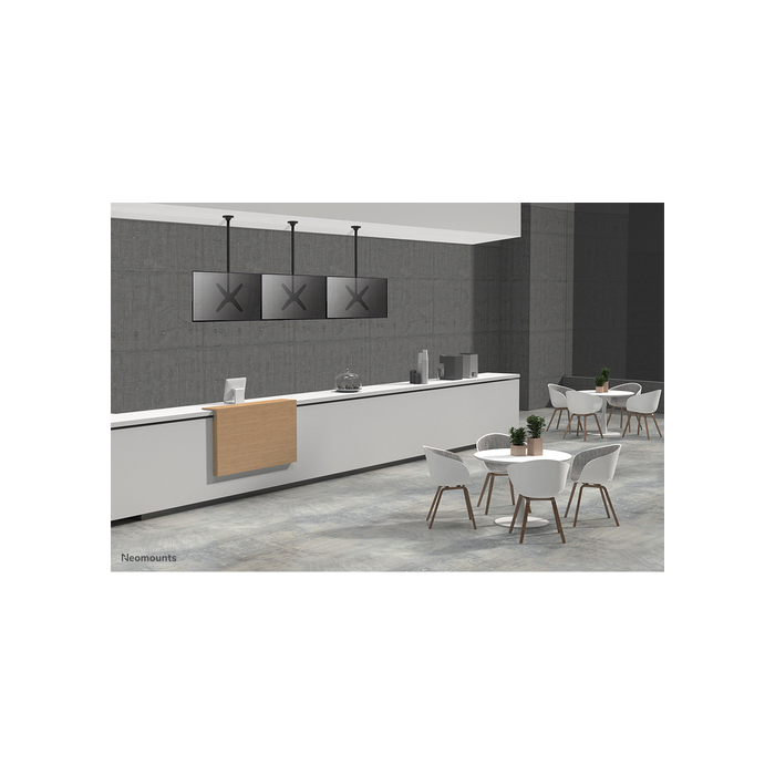 NEOMOUNTS PRODUCTS EUR Neomounts FPMA-C340BLACK Support de plafond pour écran de 32-75" - h106-156 cm