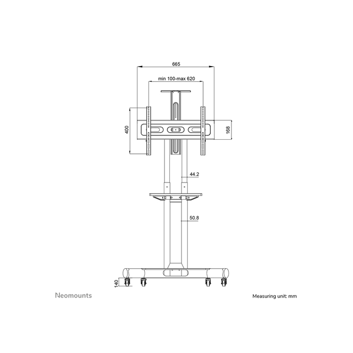 NEOMOUNTS PRODUCTS EUR Neomounts NM-M1700BLACK Chariot pour écran 32-75"