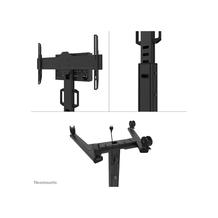 NEOMOUNTS PRODUCTS EUR Neomounts FL50S-825BL1 Support au sol mobile pour écran 37-75" - TÜV