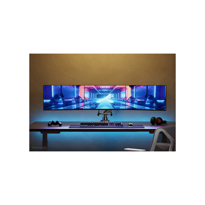 NEOMOUNTS PRODUCTS EUR Neomounts NM-D775DX3BLACK Support d'écran à fixer 17-27" - ressort à gaz - Topfix - arrêt 180°