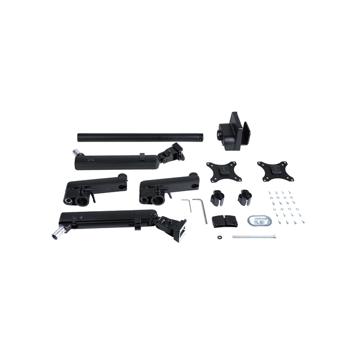 StarTech.com Support Double Écran PC - Bras Double Moniteur VESA - 32" 8kg - Empilables Verticalement - Porte 2 Écrans Hauteur Réglable/Articulé - Fixation Pince/œillet