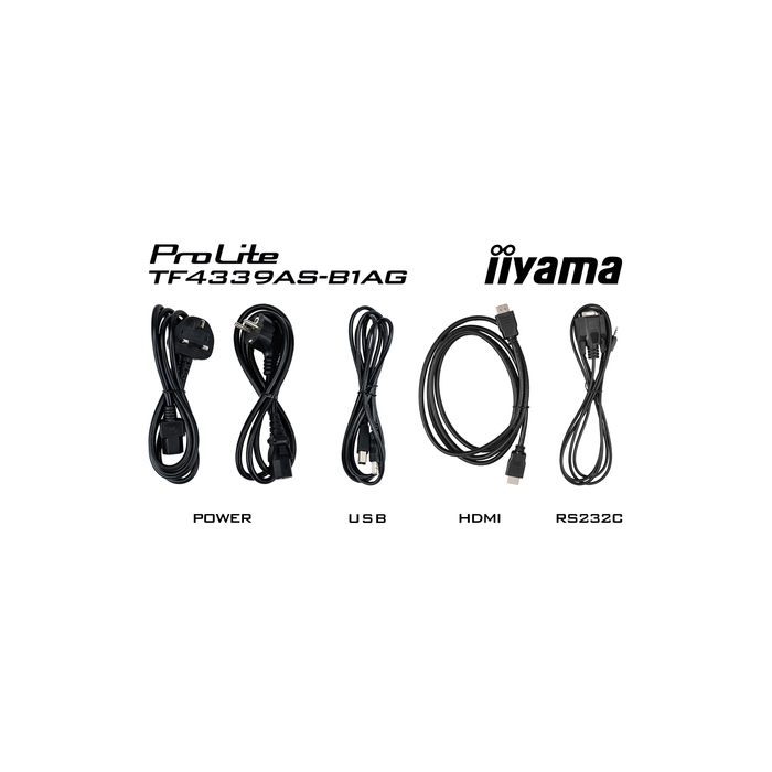 iiyama TF4339AS-B1AG affichage de messages Écran plat de signalisation numérique 42,5" LED 500 cd/m² 4K Ultra HD Noir Écran tactile Intégré dans le processeur Android 24/7