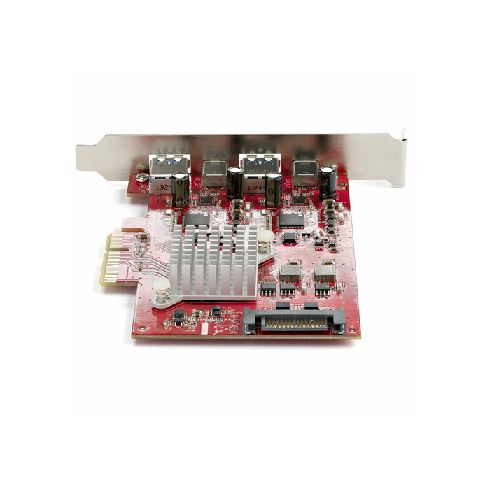 StarTech.com Carte PCI Express USB 4 Ports - Carte d'Extension PCIe USB 10Gbps avec 2 Controlleurs - 2x USB-C & 2x USB-A (USB 3.2 Gen 2) - Carte PCI-e USB/USB-C - Full Profile
