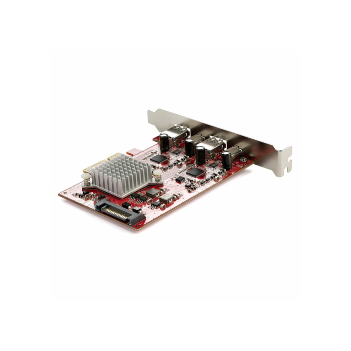 StarTech.com Carte PCI Express USB 4 Ports - Carte d'Extension PCIe USB 10Gbps avec 2 Controlleurs - 2x USB-C & 2x USB-A (USB 3.2 Gen 2) - Carte PCI-e USB/USB-C - Full Profile