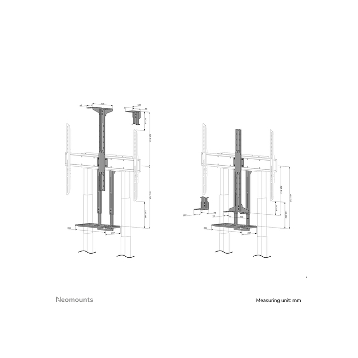 NEOMOUNTS PRODUCTS EUR Neomounts AFL-875BL1 Support vidéobar et kit multimédia - universel