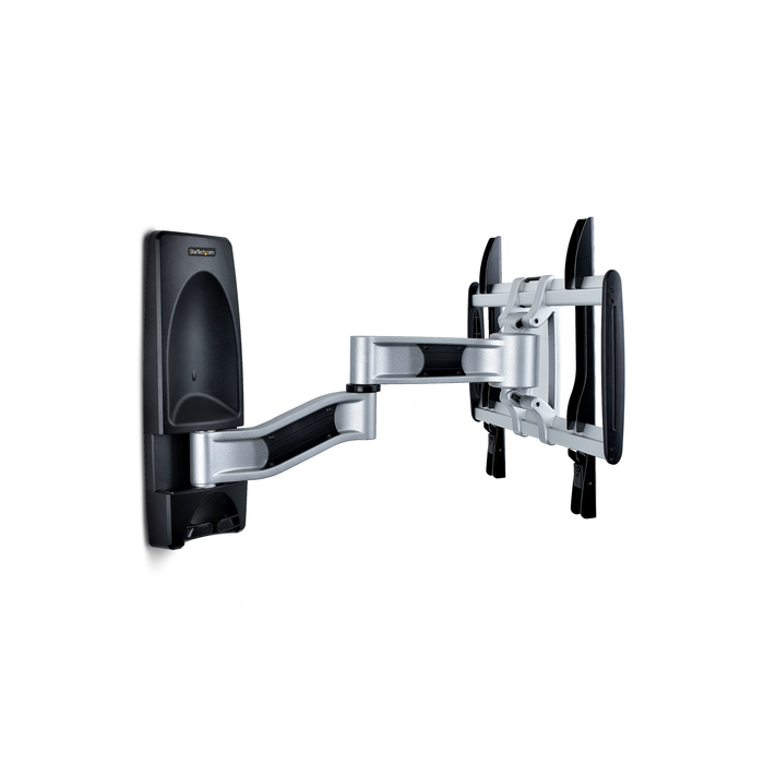 StarTech.com Support Mural TV Articulé - Support Mural VESA, Supporte les Téléviseurs de 26 à 65 pouces - Accroche TV Murale Rétractable à Profil Bas - Fixation Murale TV d'Angle Ajustable - Support Télé Articulé