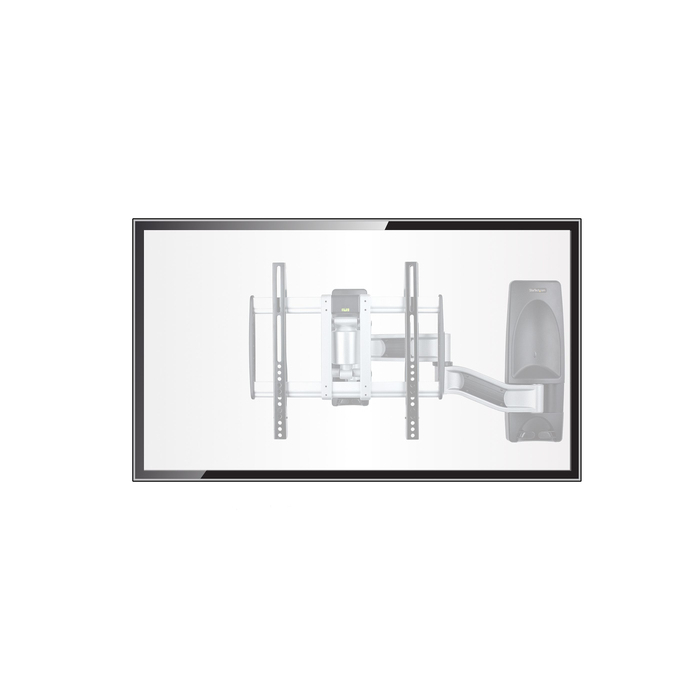 StarTech.com Support Mural TV Articulé - Support Mural VESA, Supporte les Téléviseurs de 26 à 65 pouces - Accroche TV Murale Rétractable à Profil Bas - Fixation Murale TV d'Angle Ajustable - Support Télé Articulé