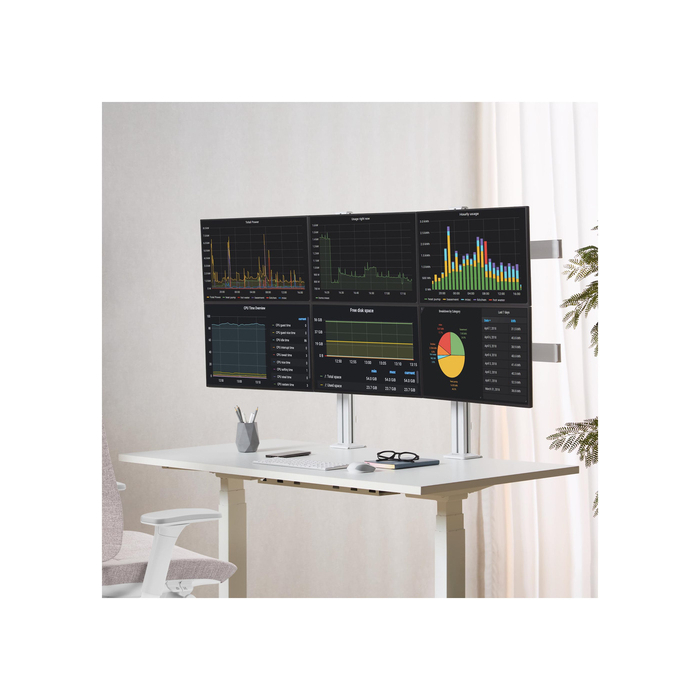 StarTech.com 6-MONITOR-ARM-A support d'écran plat pour bureau 32" Blanc