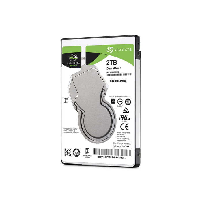 Seagate Barracuda 2.5" disque dur 2 To 5400 tr/min 128 Mo 2.5" Série ATA III