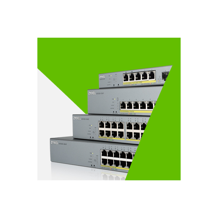 ZYXEL    Zyxel GS1350-18HP-EU0101F commutateur réseau Géré L2 Gigabit Ethernet (10/100/1000) Connexion Ethernet, supportant l'alimentation via ce port (PoE) Gris