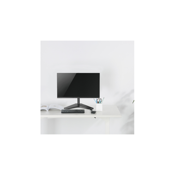 V7 Support de bureau autoportant pour écran simple de 13 à 32", avec fonction d’inclinaison, de rotation et de pivotement, VESA détachable 100 x 100,